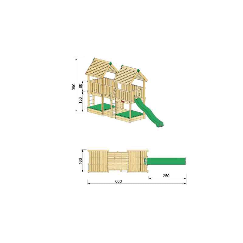 Hy-land Project 4 Climbing Frame