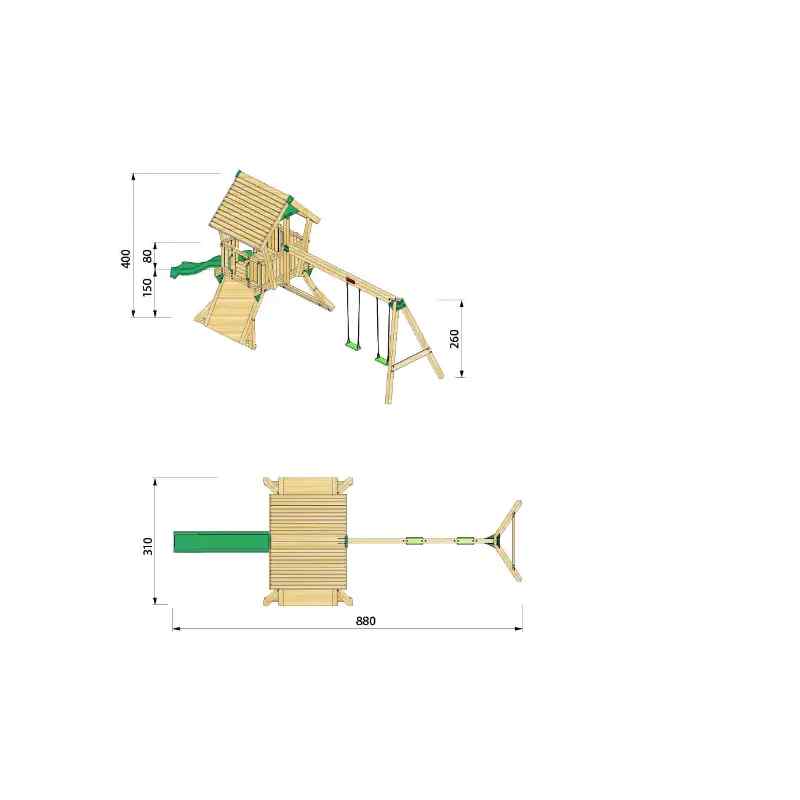 Hy-land Q2S Climbing Frame
