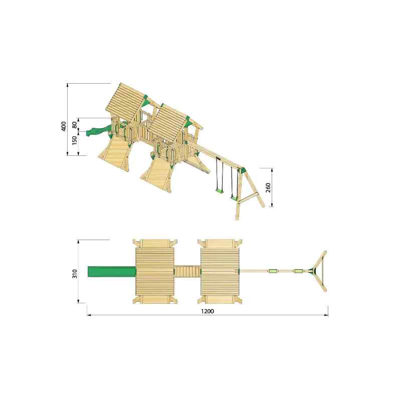 Hy-land Q4S Climbing Frame