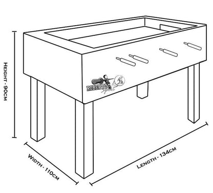 Roberto Sport College Pro Football Table with Glass Cover